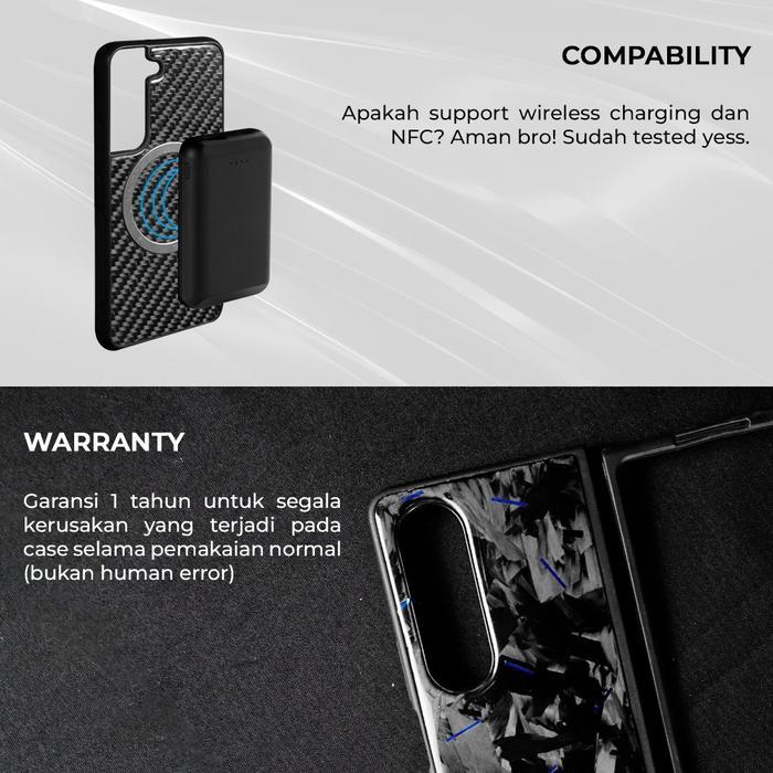 CARBONISLYFE Forged Carbon Red Armor Case - Real Carbon Fiber Protection Case