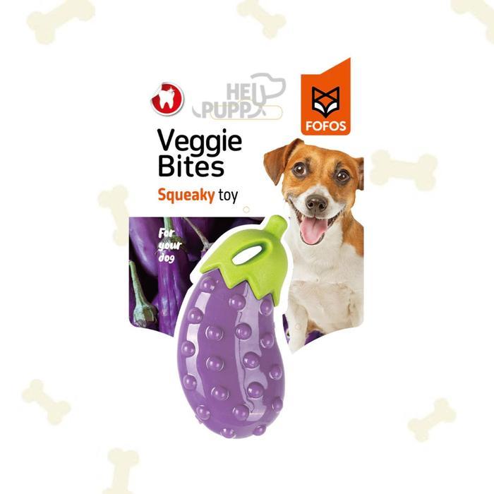 Ada Stok Fofos Veggie-Bites Loud Squeaky Dog Toy (L)