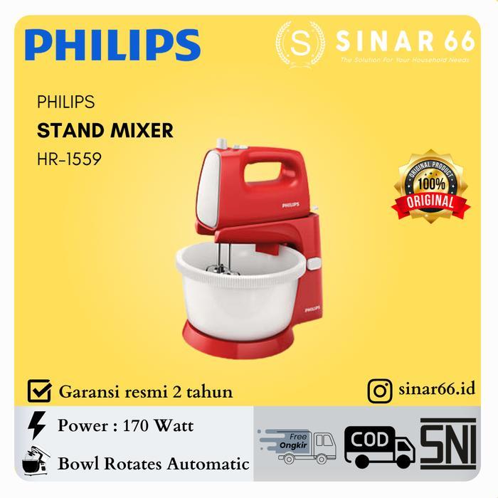 Kualitas Terbaik Hr 1559 Philips Stand Mixer Pencampur Duduk