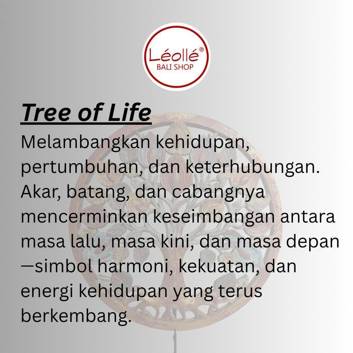 Olaimarket- Leolle Seni Bali Ukiran Kayu Tree Of Life Handmade Pajangan Dinding Dekorasi Unik