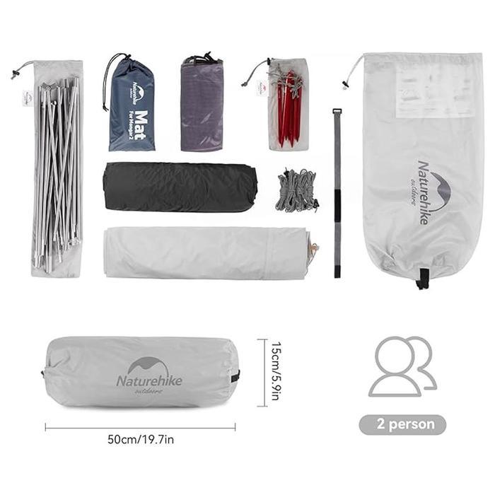 Naturehike Tenda Mongar Base Pro 1P 2P 3P Cnk2650Ws014 Tenda Ultralight Hiking Tent 1 2 3 Orang