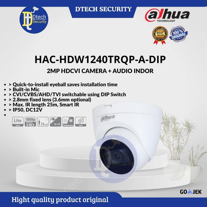 Premium Quality Camera Dahua + Audio 2Mp Hdw1240Tlp-A / Indor Camera Dahua Audio