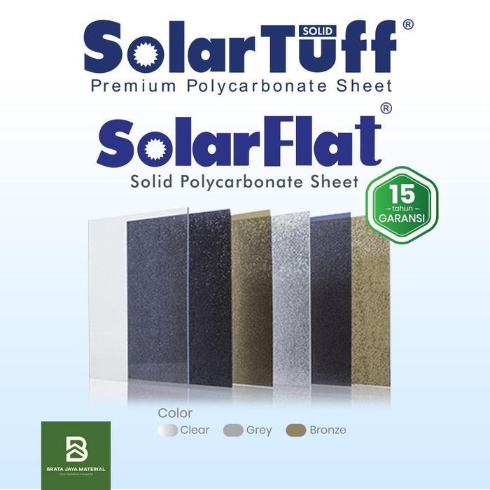 SolarTuff Solid Solar Tuff Atap Polycarbonate 1.2mm - Garansi 15 Tahun