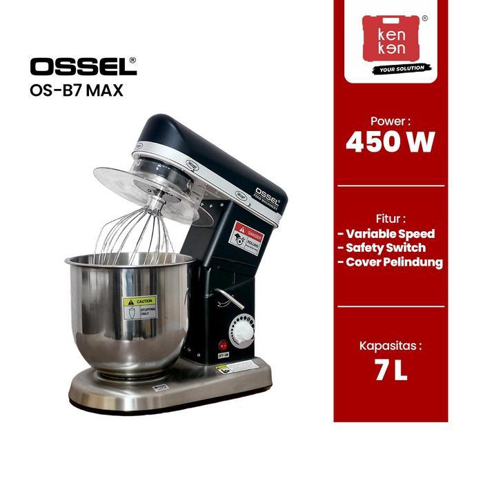 OSSEL Mixer Roti Bolu Planetary Mixer 7 Liter OS-B7 MAX OSSEL