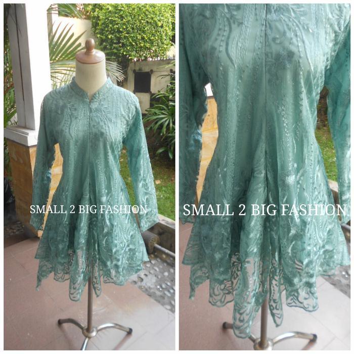 Kebaya Brukat Brokat dengan Warna Rose Gold, Mint, Biru Muda, Abu Silver