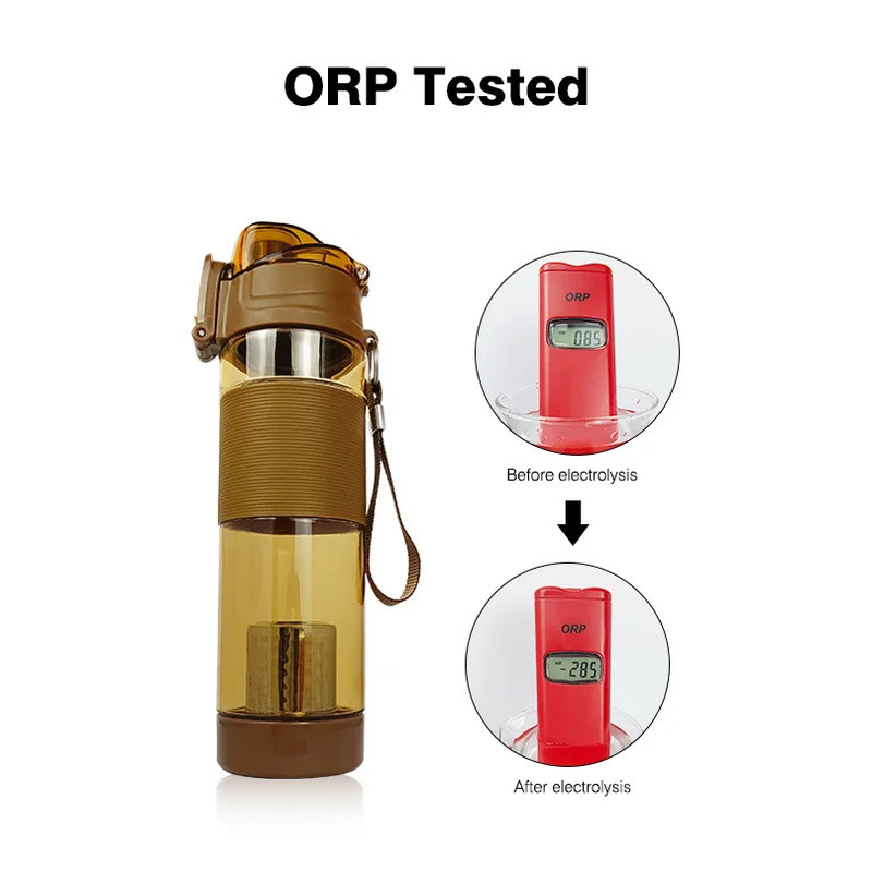 650ml Alkaline Water Cup Flask Plastic Mineral Stone Sport Bottle (Increase the PH to the 7.2 to