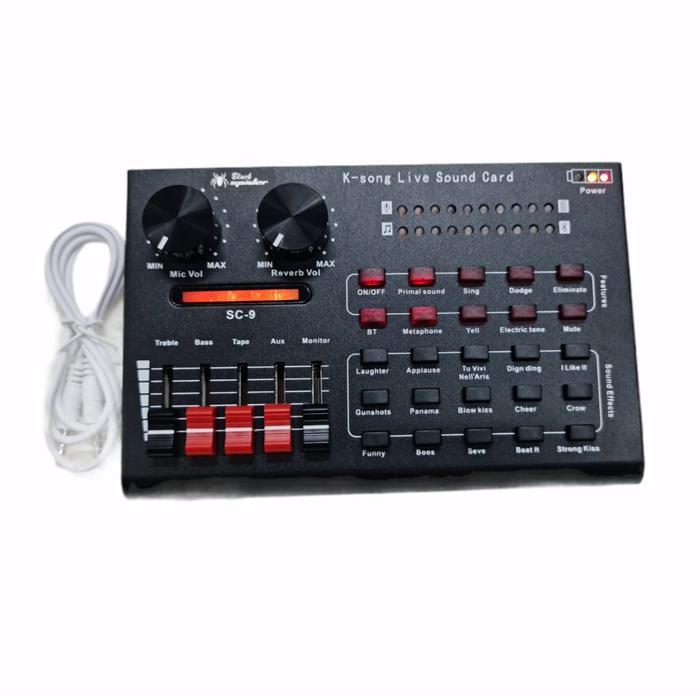PROMO MIXER BLACKSPIDER V9 MULTIFUNCTIONAL LIVE SOUNDCARD