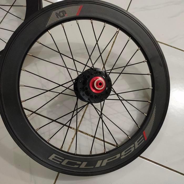 TERBARU wheelset sepeda lipat 16 plus atau 349 ION eclipse disc brake