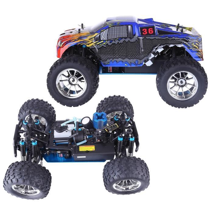 HSP 94188 engine nitro car rc car monster truck 1:10 4WD 18cxp RTR mobil rc nitro bahan bakar