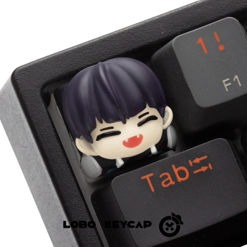 2025 New 1 Pcs Lobo Kaiju No.8 Theme Anime Keycaps Cherry Profile Mechanical Keyboard Game Office