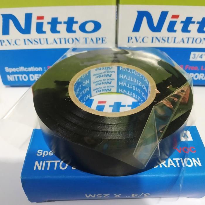NEW SOLASI KABEL NITTO / SOLASI KABEL PVC 3/4" x25m HITAM