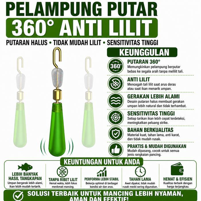 TERLARIS kambangan pelampung pancing undlup 1 set led dengan manik manik anti badai untuk memancing