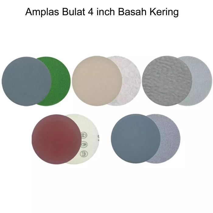 Terlaris Amplas Bulat 4 Inch Basah Kering Grit1000 2000 3000 4000 5000 Logam