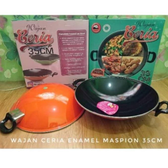 TERMURAH TERLARIS TERBARU WAJAN KUALI TEFLON 40 CM ANTI GORES ANTI LENGKET HAPPY SHOPPING
