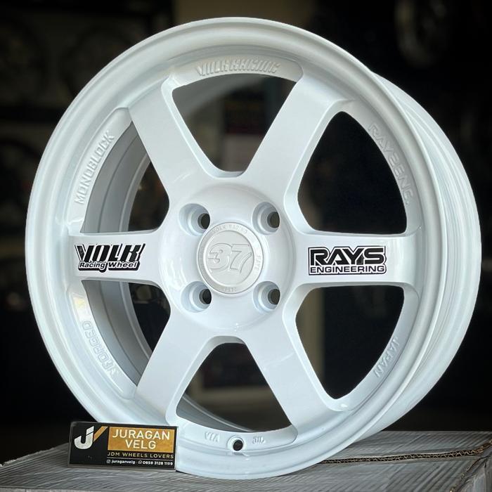 Te37 R15 white 4x100
