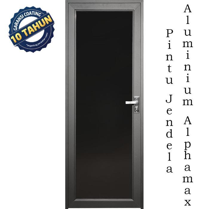 Clover Door Pintu Kamar Mandi - Pintu Alphamax Aluminium - Hitam