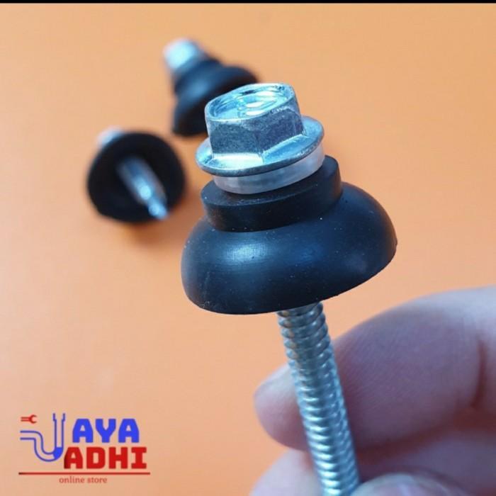 Skrup Roofing 50Mm / Sds Driling 5Cm - Per Pack Untuk Atap Gelombang Kanopi Solartuff Solarflat