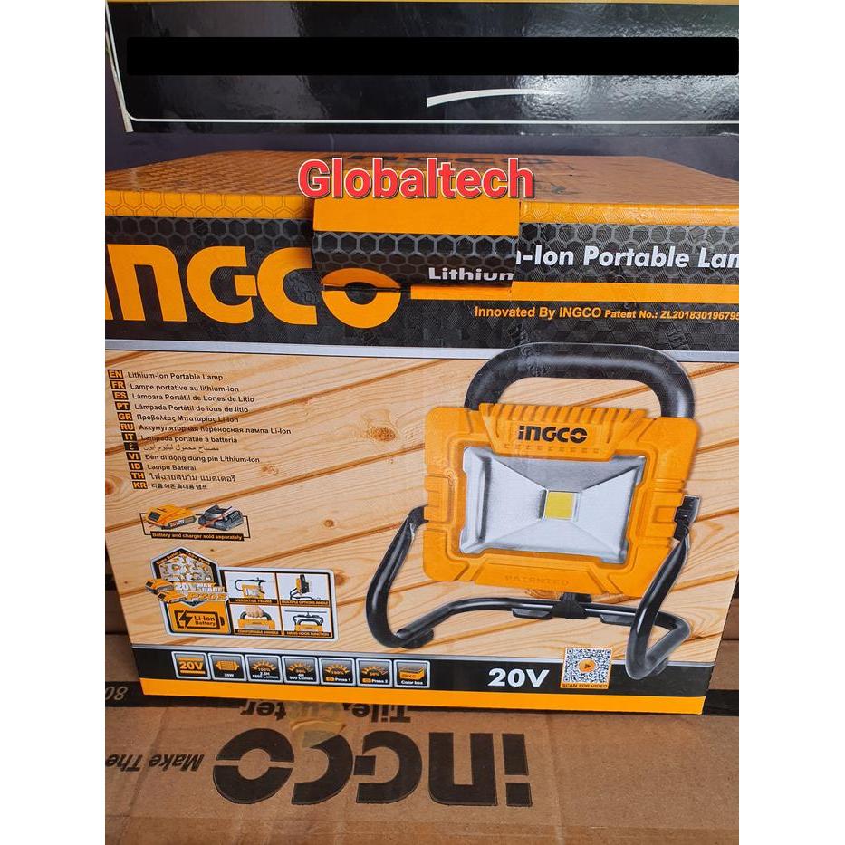 Ingco Cwli2025 Lampu Sorot Lampu Led Cordless Work Lamp 20V 20Watt