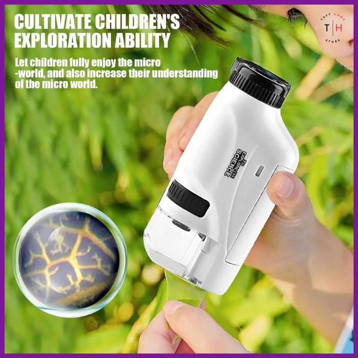 Mikroskop Anak, Mikroskop Mini, Mikroskop Edukasi, Pocket Microscope, Alat Sains Anak, Stem Toy,