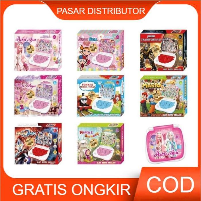 Mainan Anak 4IN1 LAPTOP KARAKTER BAHASA 531-4 Mainan Edukasi Anak Laptop Belajar Bahasa Anak Mainan