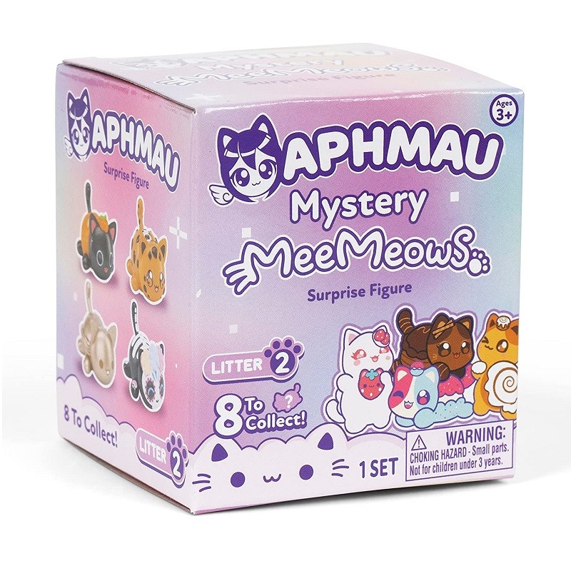 Original Aphmau MeeMeows Surprise Cat Mini Cartoon Figure Girls Play House Toys Hobbies Action