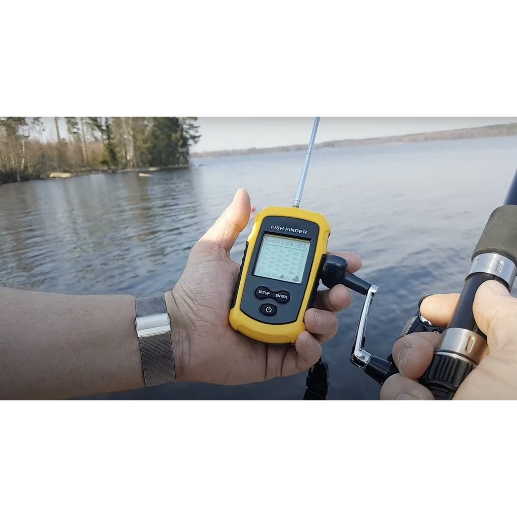 Fish Finder FF208 Portable Depth Display Sonar Wireless Depth Finder Fish Finder Outdoor