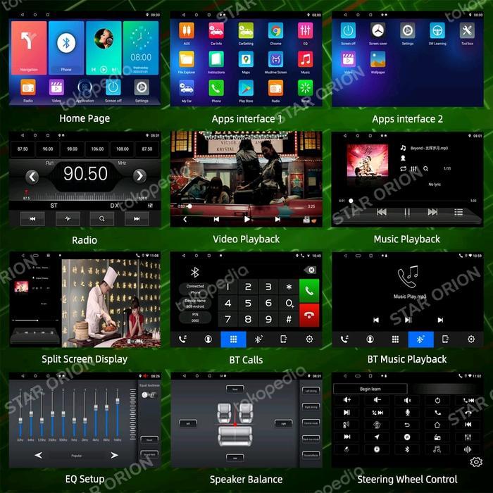 READY Single Din Double Din Android Smart Headunit Mobil GPS 7" 9" 10"