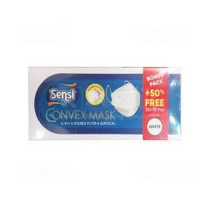 Sensi Convex Mask 4 Ply Kf94 4D Isi 20 Pcs