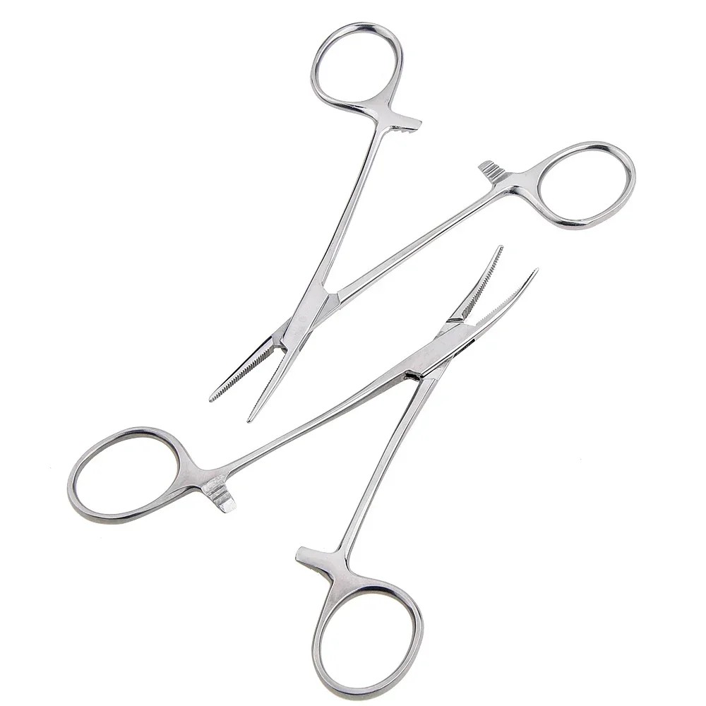 Hemostatic Forceps Surgical Forceps Tool Hemostat Locking Clamps Forceps Fishing Pliers