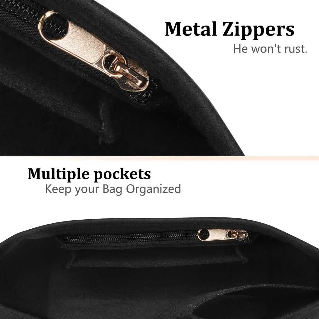 Felt Insert Bag Fits For Longchamp Handbag r Bag Felt Cloth Makeup Bag Support Travel Portable