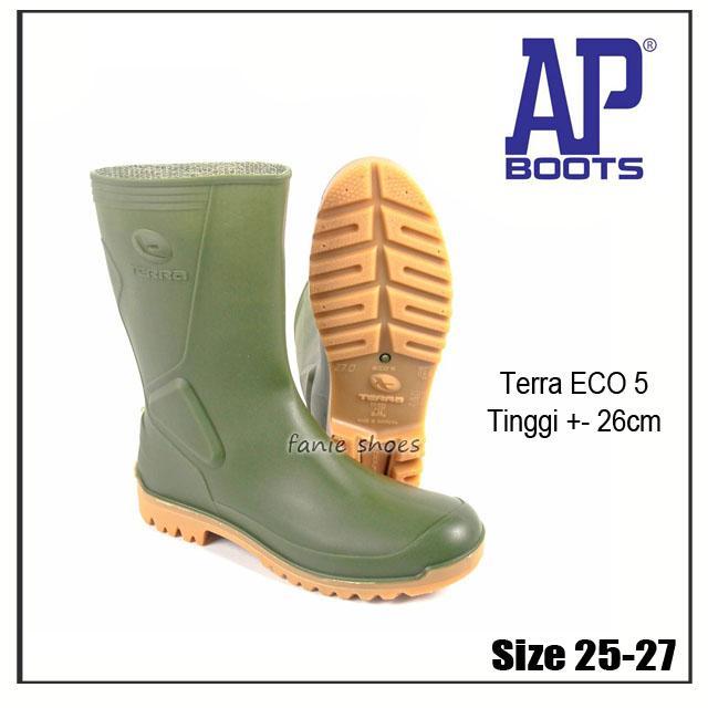 Promo Ap Boots Eco 5 Sepatu Boot Air Hijau Pendek Dewasa Shoes Free Bubble Wrap