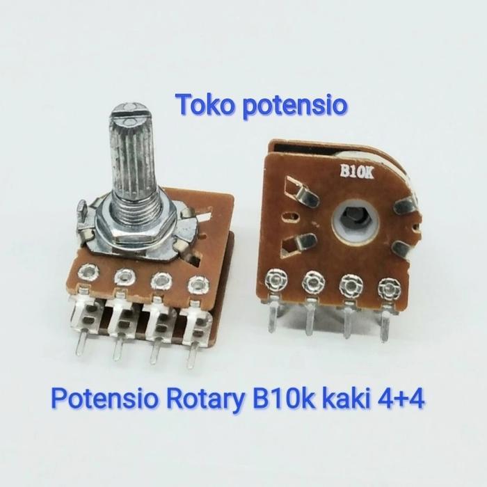 POTENSIO ROTARI/ROTARY B10K KAKI 4+4