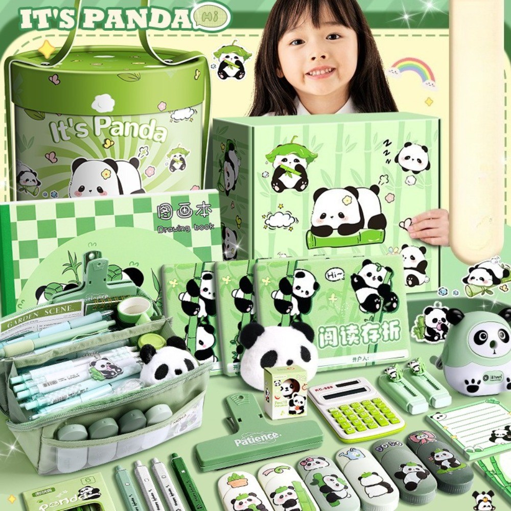 School Season New Stationery Set Elementary School Students Cartoon Bear School Supplies High-value