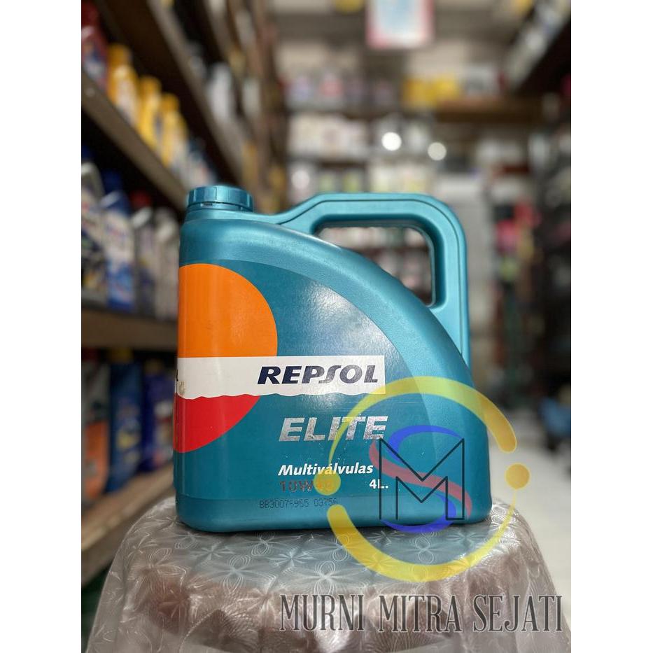 PROMO Repsol Elite Multivalvulas Oli SAE 10W-40 10W40 10 W 40 Galon 4 L