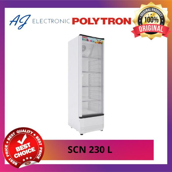 SHOWCASE POLYTRON SCN-230L / SCN230L / SCN-230 , LEMARI PENDINGIN