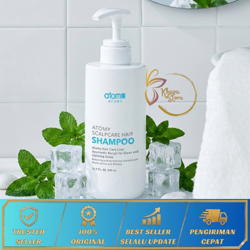 Scalp Care Hair Shampoo 500ml Original Korea BPOM - Atomy, Solusi Ketombe & Rambut Rontok