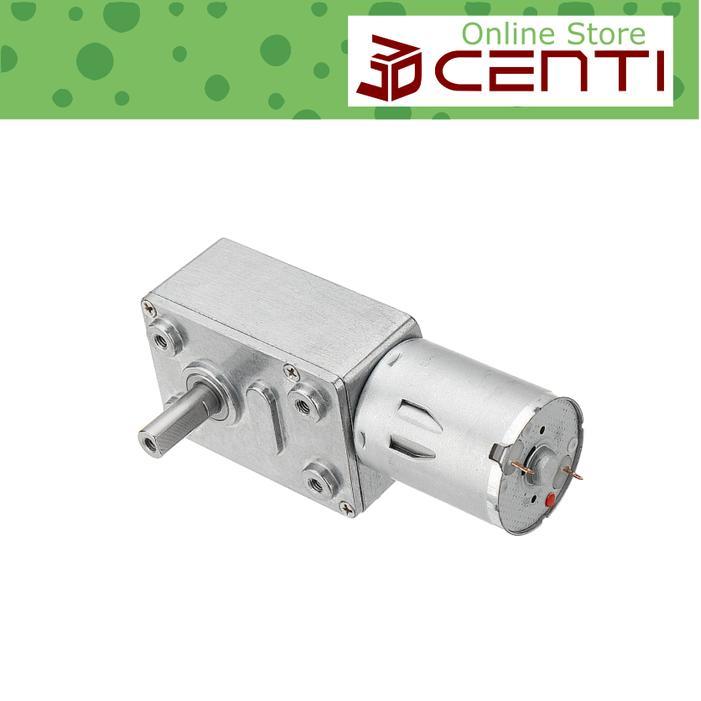 Terbaru Motor Gearbox Dc Jgy 370 Worm Gear Box High Torque Jgy370 10 30 90 150 Rpm 10Rpm 30Rpm 90Rpm