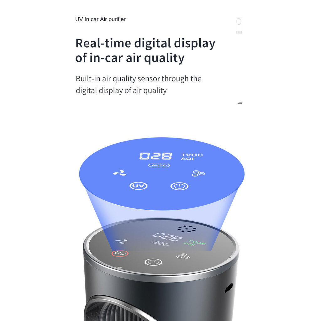 UV Air Purifier Negative Ions Ozonizer Portable Air Disinfetant ar Interior leaner Deodorant for ars