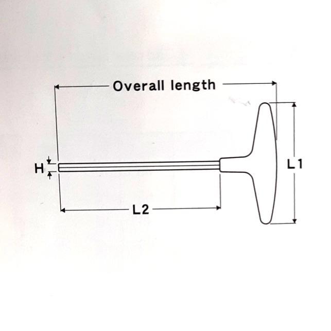 Kunci L 4Mm Handle T Eight Kunci L Eight M4 Gagang T (Japan)
