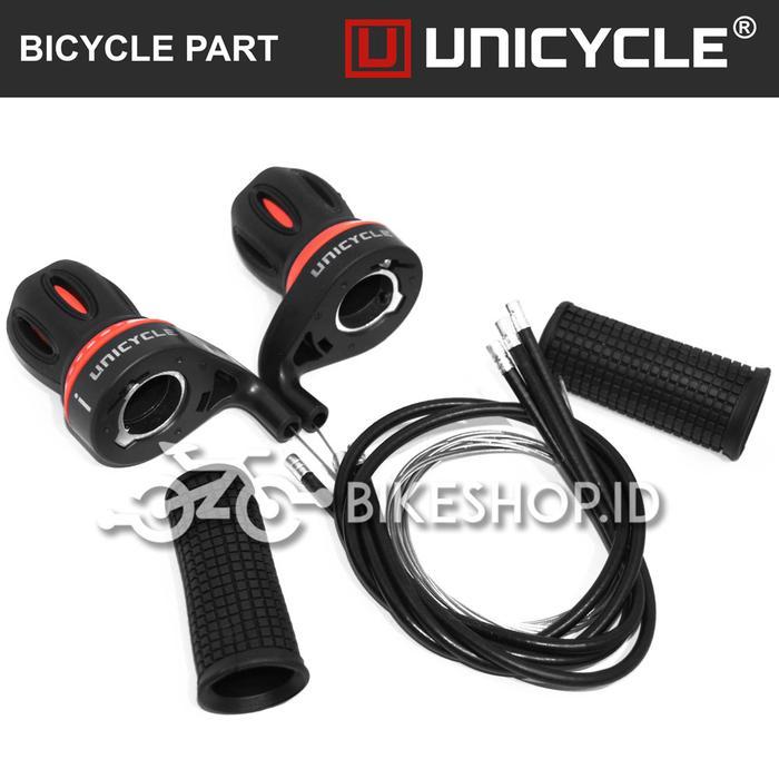 Ready Shifter Operan Vespa Gigi Sepeda 6-7 Speed Model Putar Sepasang Kanan Kiri Mtb Federal Lipat