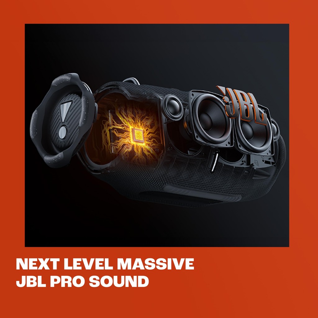 JBL XTREME 4 IP67 Portable Speaker 2 Woofers 2 Tweeters Dual Passive Radiator Rich Bass Outdoor