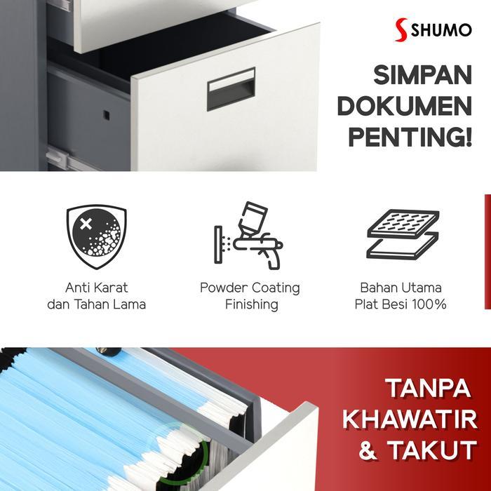 Terbaru Filling Kabinet Besi 3 Susun LaciCabinet Laci Dokumen Arsip Kantor