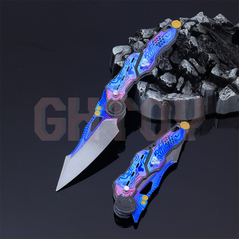 22cm/8.66in Arena Breakout: Infinite S-07 Folding Knife Weapons Model Desktop Display Ornaments