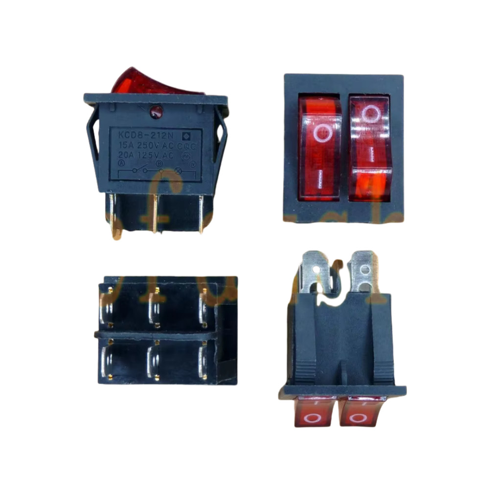 KCD8-212N = KCD3=KCD8 oil heater electric double switch electric baking pan double boat type switch