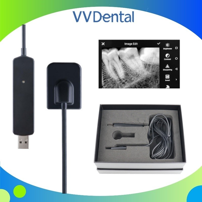 VVDental RVG Sensor Portable Digital Xray Sensor Radiovisiograph High-Frequency Intraoral Imaging