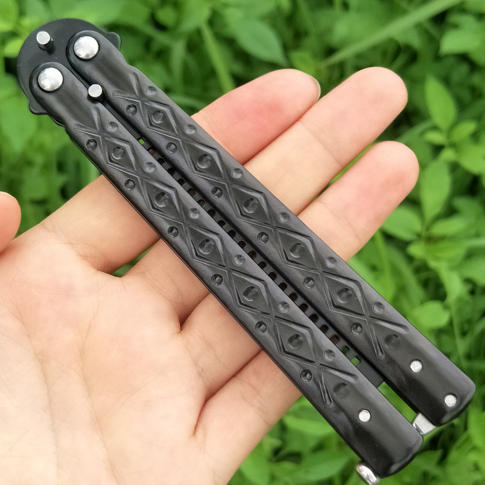 Portable Practice Butterfly Knife Foldable Butterfly Knife Foldable Training Knives Outdoor Tool Gam