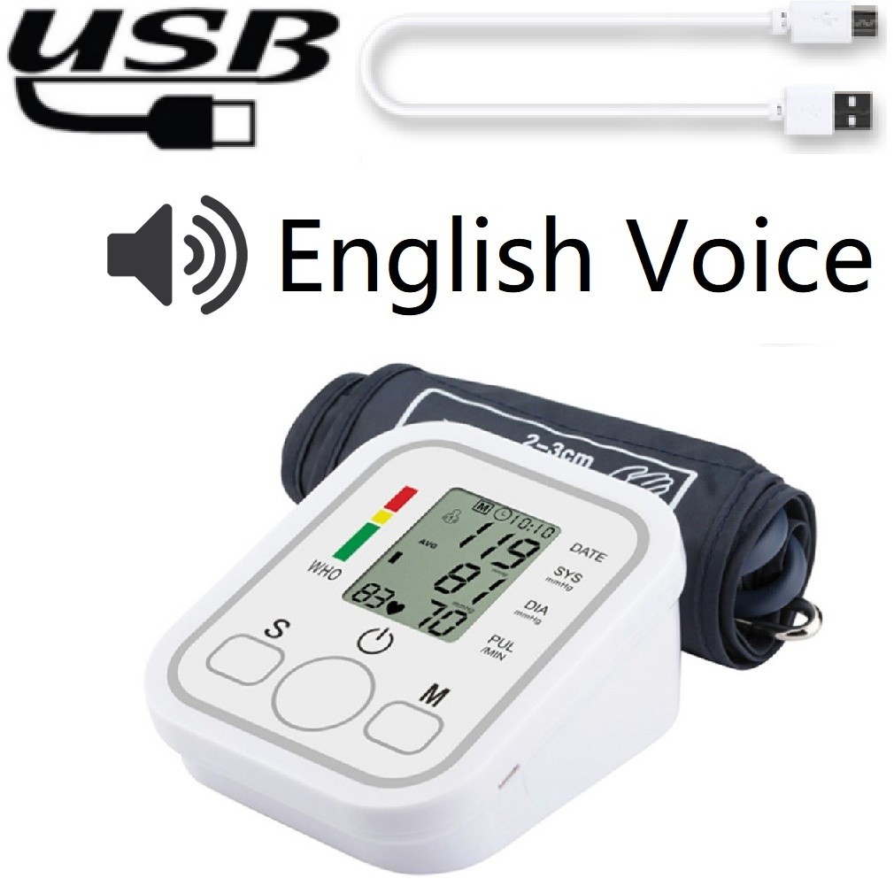 Automatic Digital Blood Pressure Monitor Upper Arm LCD Blood Pressure