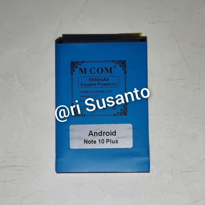 BATERAI MCOM FOR ANDROID NOTE 10 PLUS DOUBLE POWER 5000MAH
