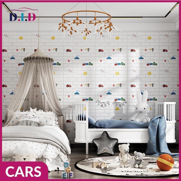 Crown Star - WALLPAPER DINDING 3D MOTIF KARTUN WALLFOAM KIDS SERIES WALLPAPER MOTIF ANAK MURAH