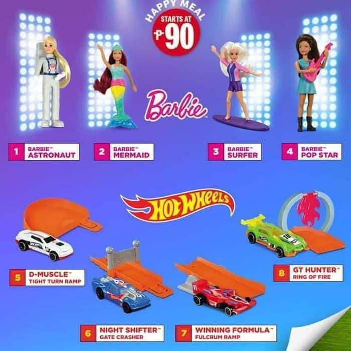 Happy Meal Barbie 2019 Hot Wheels Mcd Mcdonald